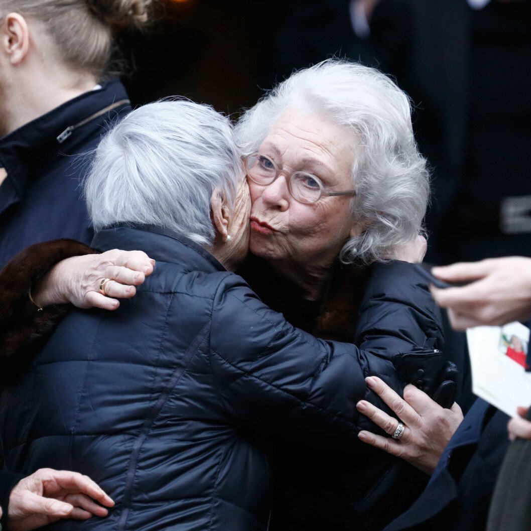 Fina mötet. Prinsessan Christina kramar om Dagmars syster Catharina Nilert. Prinsessan Christina kramar om Dagmars syster Catharina Nilert.