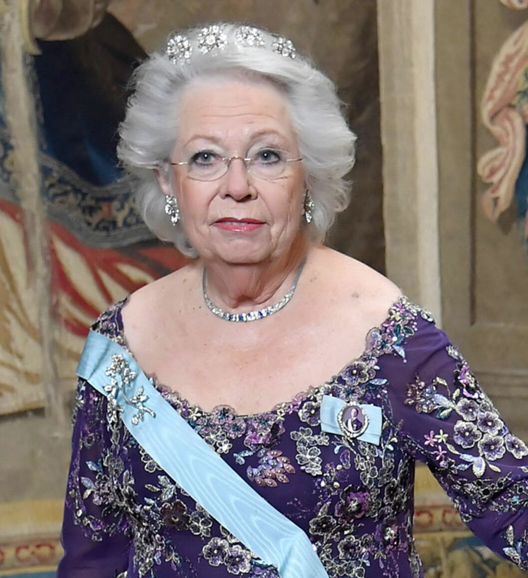 Prinsessan Christina fru Magnuson på kungamiddag.