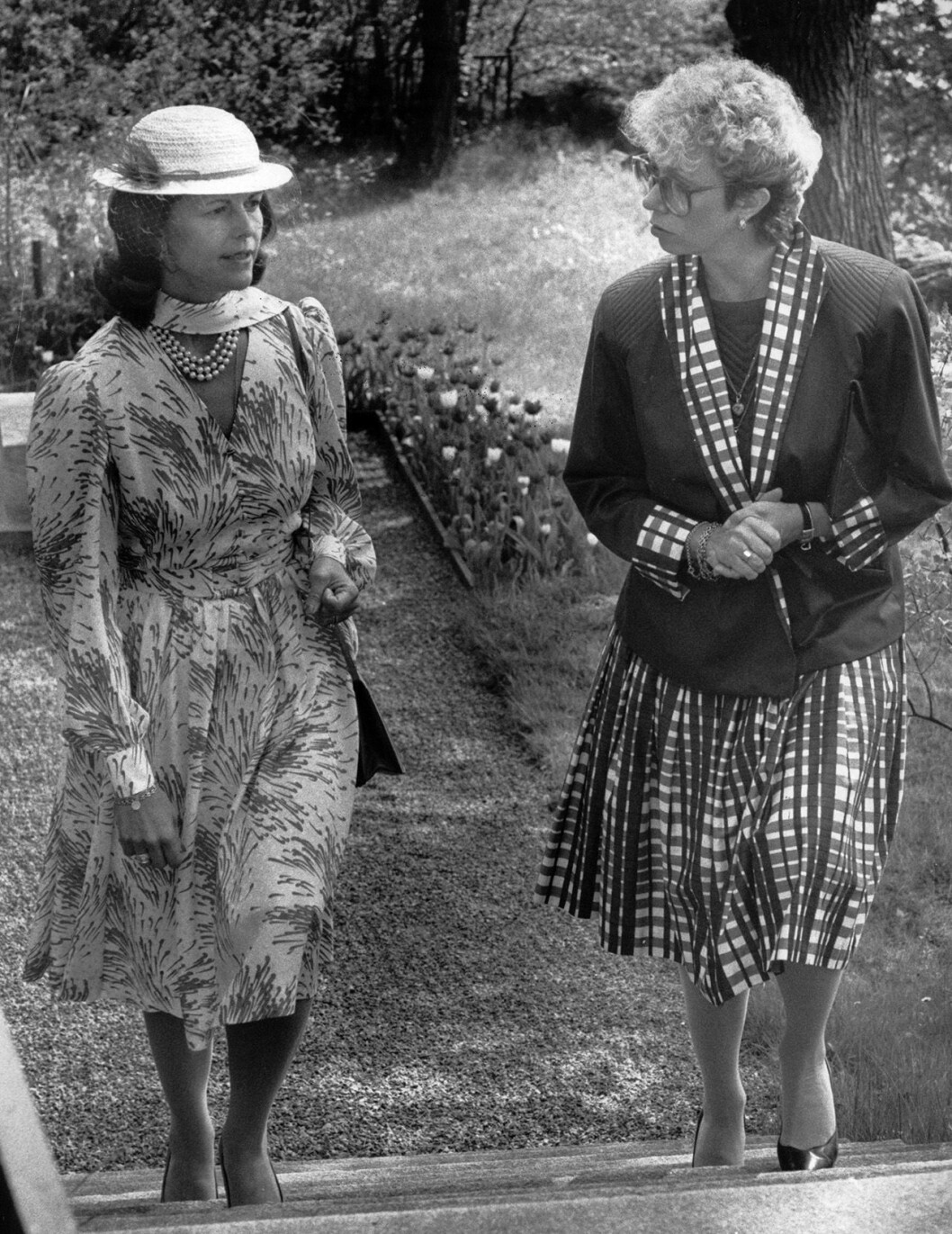 En härlig tillbakablick på drottning Silvia och prinsessan Christina. Prinsessan Christina och drottning Silvia
