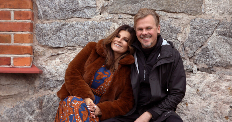 Carola Häggkvist med exet Jimmy Källkvist.