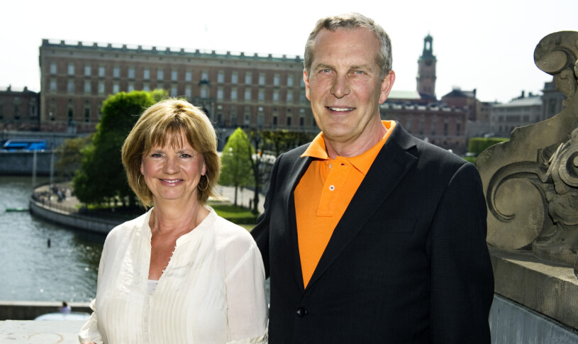 Claes och Marianne programledde SVT:s sändning av Victorias bröllop 2010.