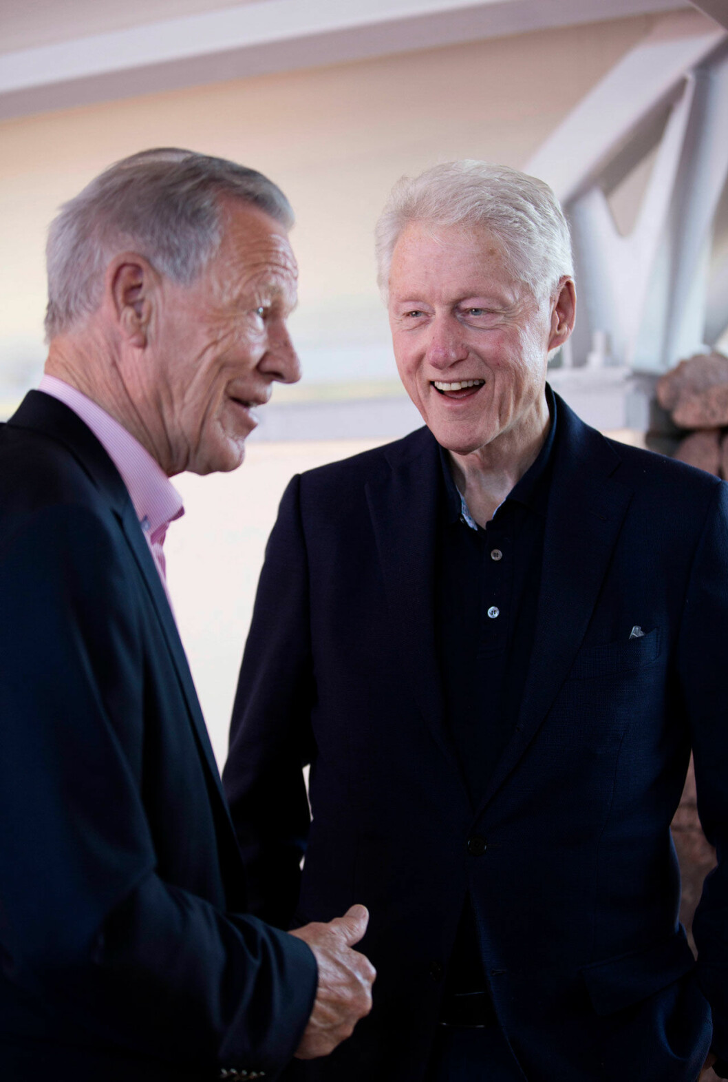Många intressanta samtal mellan Anders Wiklöf och Bill Clinton. bill clinton anders wiklöf