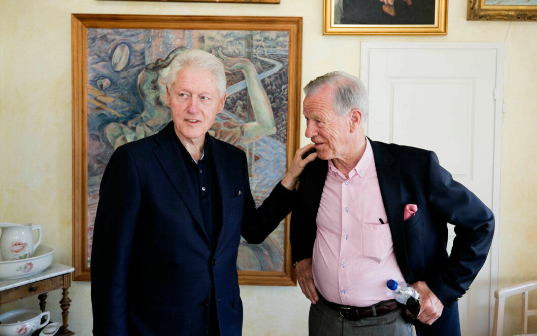 bill clinton på åland