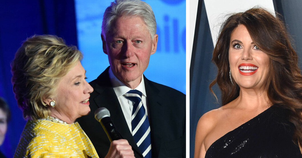 Bill och Hillary Clinton och Monica Lewinsky.