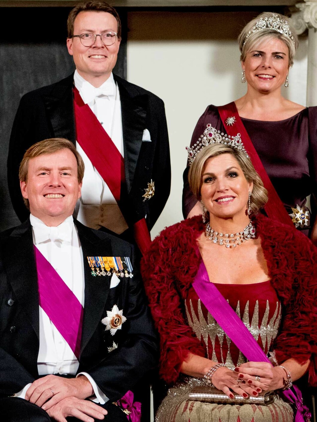 Prins Constantijn med hustrun Laurentin, samt sin bror kung Willem-Alexander och svägerskan drottning Máxima. Prins Constantijn med hustrun Laurentin, samt sin bror kung Willem-Alexander och svägerskan drottning Máxima.