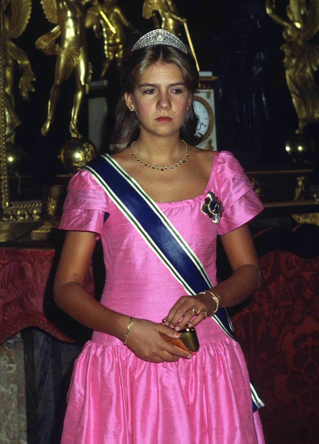Infanta Christina på officiell tillställning i Madrid. September 1983 Infanta Cristina 1983