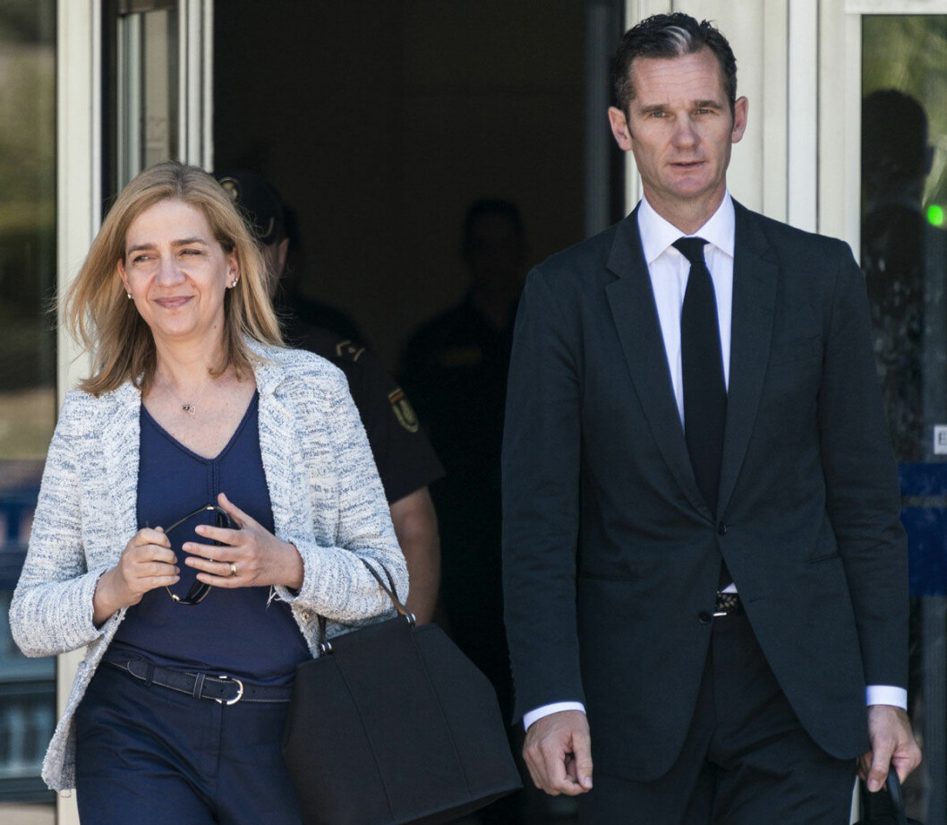 Prinsessan Cristina med make Inaki. Snart är det dags för honom att åka in i fängelse.