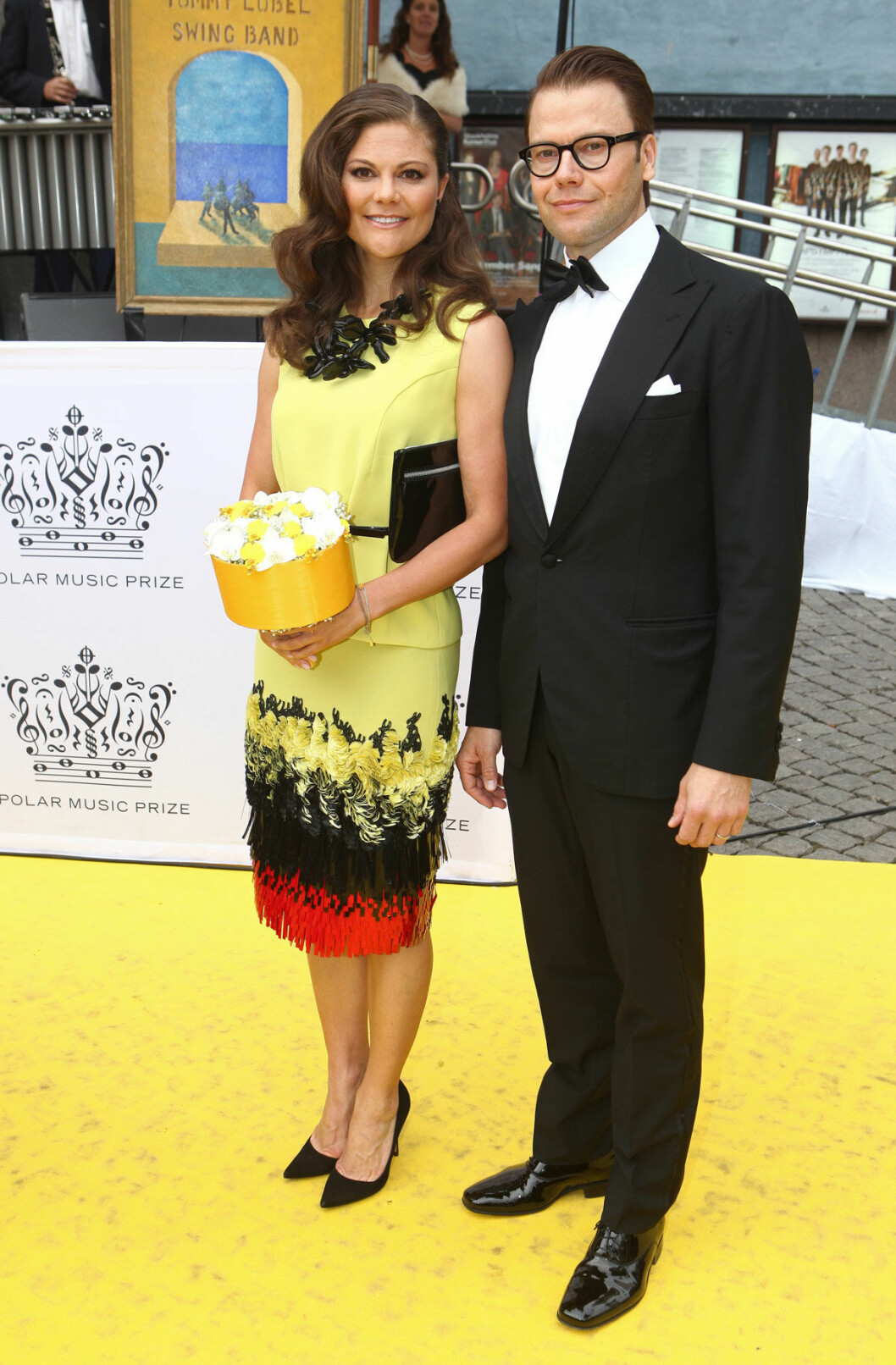När kronprinsessan Victoria och prins Daniel närvarade på Polar Music Prize 2012 valde Victoria att bära håret utsläppt. Kronprinsessan Victoria och prins Daniel på röda mattan för Polar Music Prize.