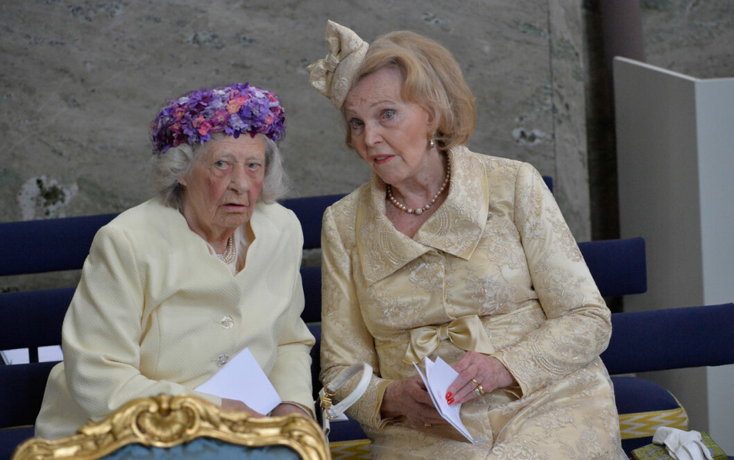Dagmar och Marianne Bernadotte slår ofta följe på olika kungliga tillställningar. Dagmar von Arbin Marianne Bernadotte