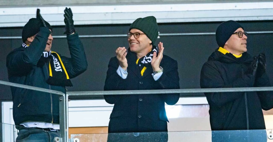 Prins Daniel satt på läktaren under AIK:s match mot Kalmar FF.