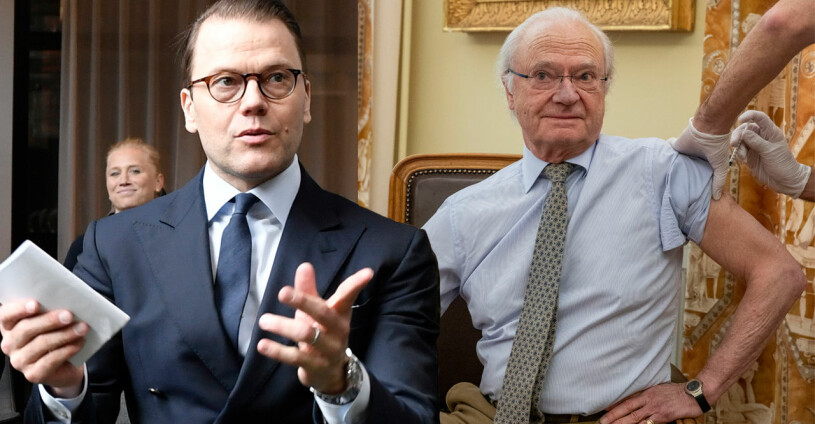 Kungen är vaccinerad, prins Daniel avvaktar. Prins Daniel Kungen Vaccin Vaccinerad