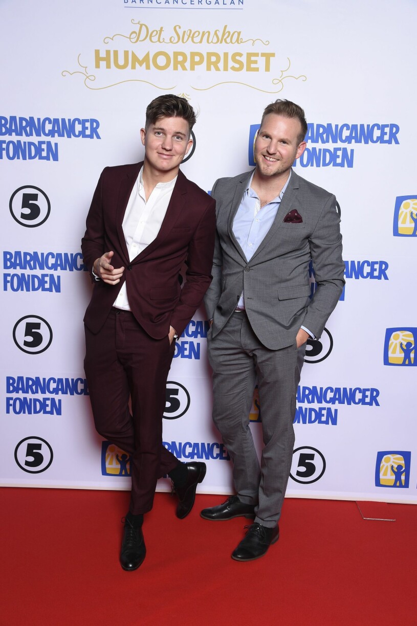 Daniel Norberg och Emil Norberg ville inte missa årets fina gala.