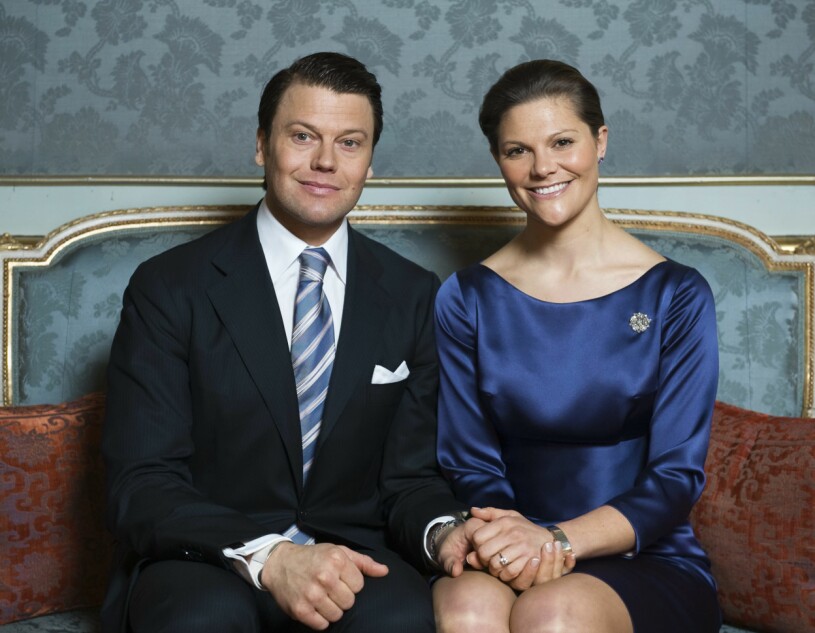 Daniel och Victoria vid förlovningen 2009.