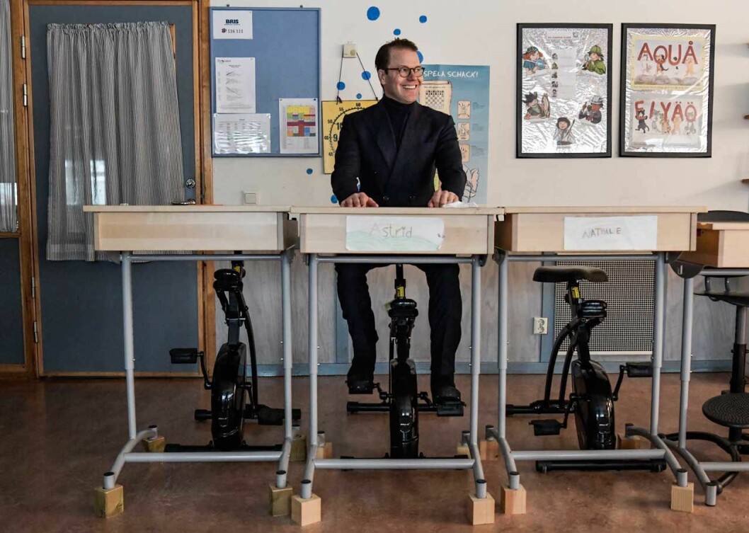 Prins Daniel under sitt besök med Generation Pep. Prins Daniel under sitt besök med Generation Pep.