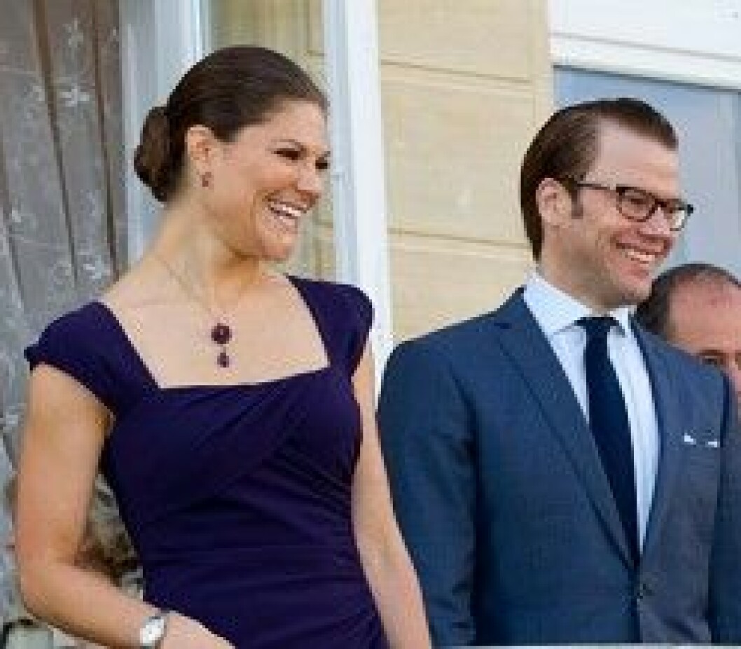 Kronprinsessan Victoria och prins Daniel sprudlade av glädje. Kronprinsessan Victoria och prins Daniel sprudlade av glädje.