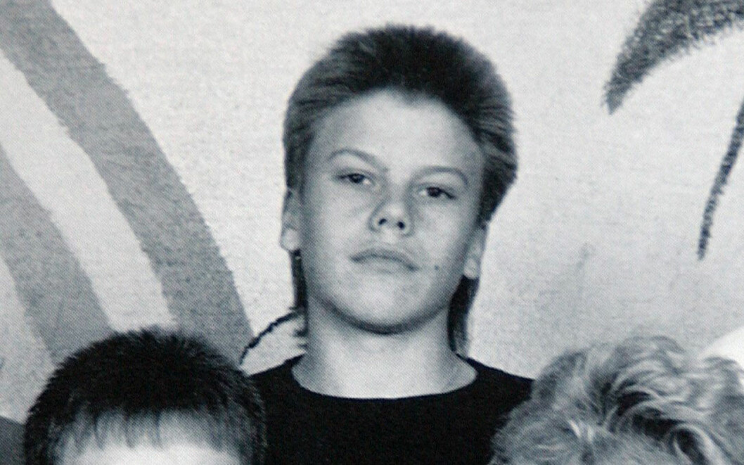 Daniel Westling på skolfotot från nian. Prins Daniel på skolfotot från nian