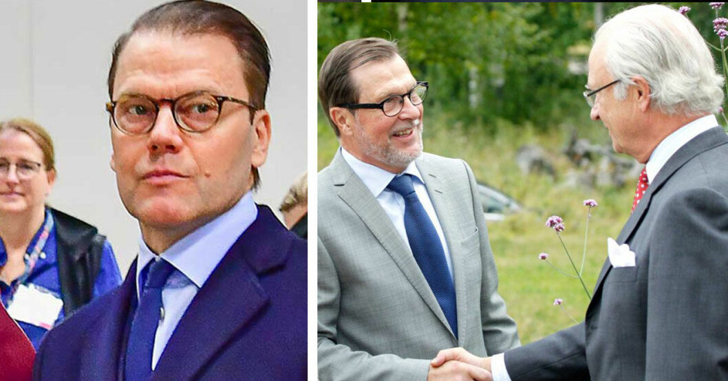Det var pappa Olle Westling som klev fram och räddade prins Daniel. Prins Daniel och Olle Westling