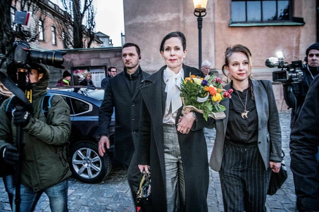 April 2018. Sara Danius lämnar Svenska Akademien. Sara Danius lämnar Akademien