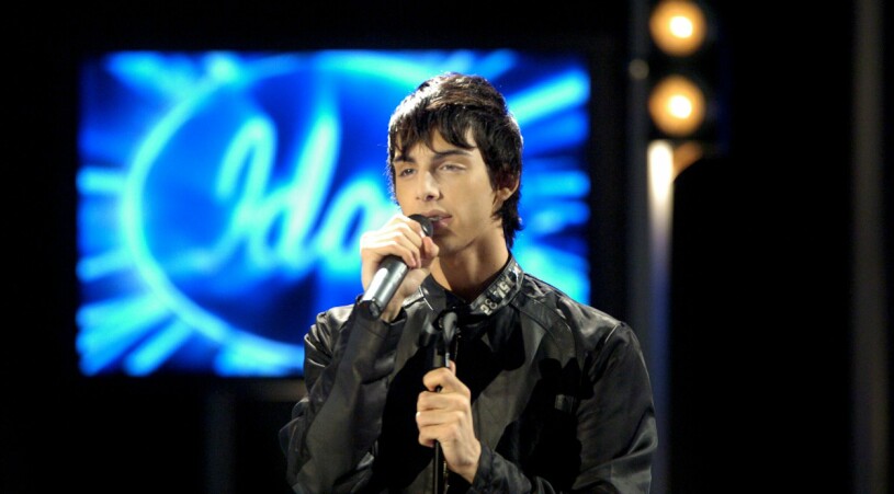Darin när han slog igenom i Idol 2004.