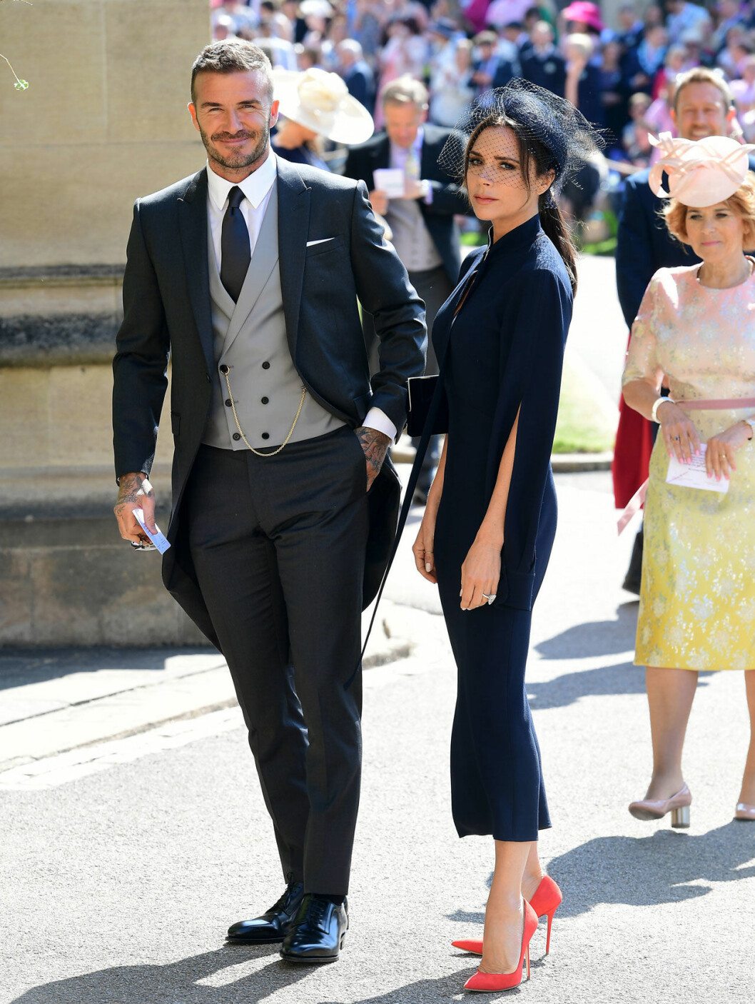 Stjärnparet David och Victoria Beckham väntas gå på bröllopet. Stjärnparet David och Victoria Beckham väntas gå på bröllopet.