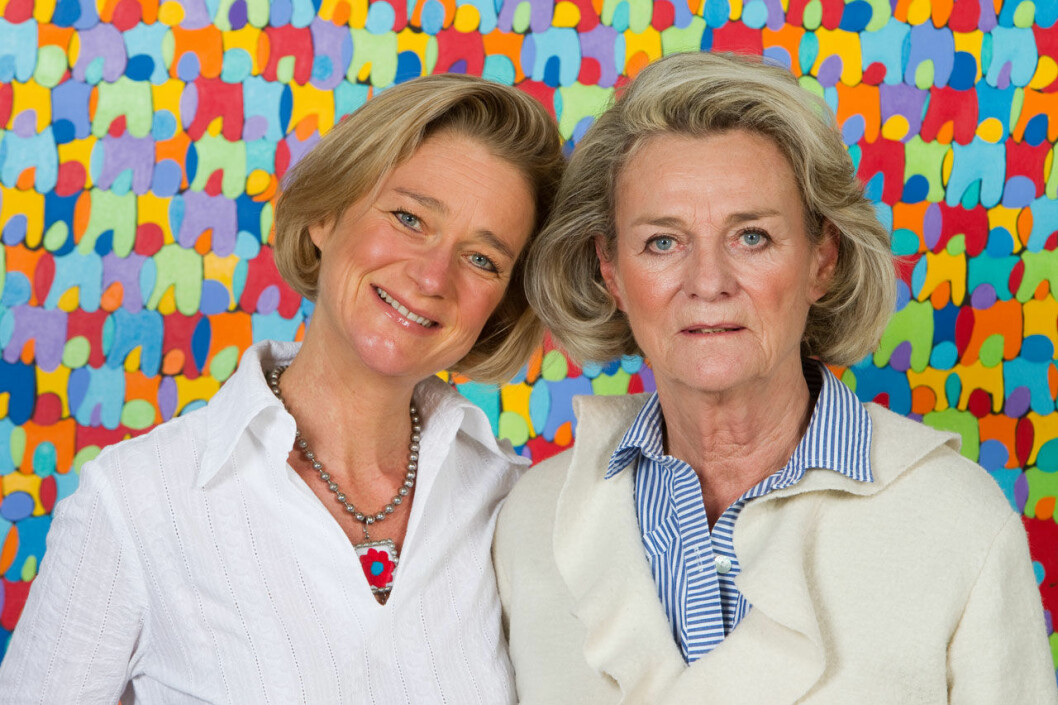 Delphine Boel med mamma Sybille de Selys Longchamps. Kung Alberts dotter Delphine Boel med mamma Sybille de Selys Longchamps.