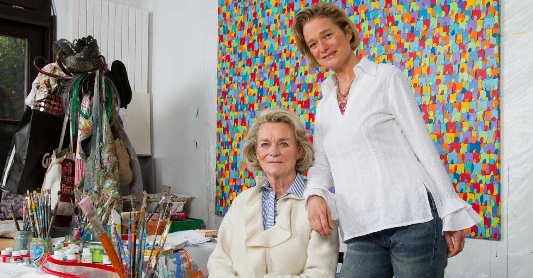 Delphine de Boel med sin mamma Sybille de Selys Longchamps. Delphine de Boel med sin mamma