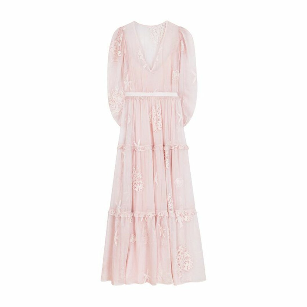 Rosa kaftan till bröllop