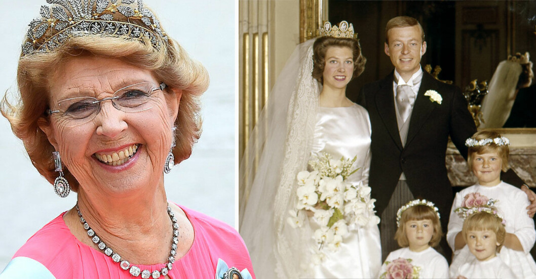 Prinsessan Désirée nu och då. Prinsessan Désirée Niclas Silfverschiöld gifte sig 1964