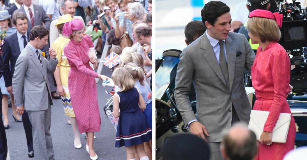 Charles och Diana, 1983. Och ”Charles” och ”Diana”, 2019. Charles och Diana i The Crown