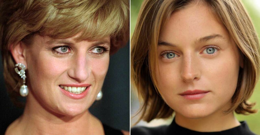 Prinsessan Diana och Emma Corrin. Prinsessan Diana och Emma Corrin.