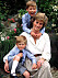 Diana med William och Harry