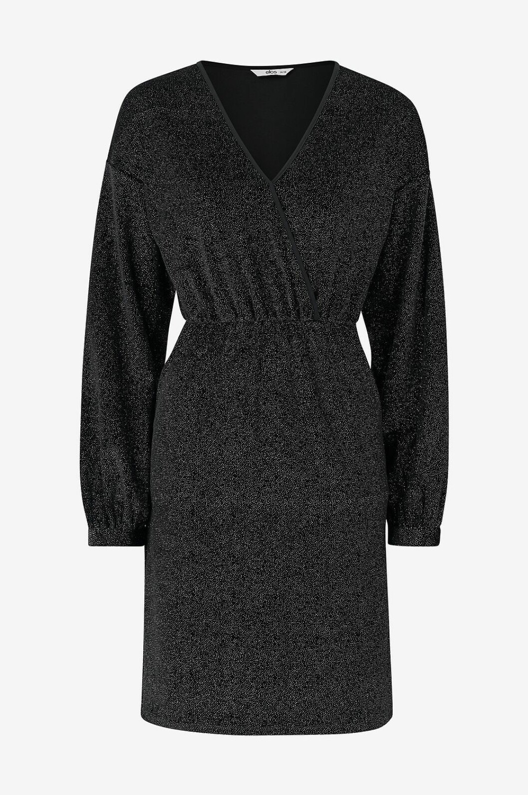 Klänning med glitter från Ellos. Kostar 299 kr på rean. <a href="https://www.awin1.com/cread.php?awinaffid=451791&awinmid=8905&platform=dl&p=%5B%5Bhttps%253A%252F%252Fwww.ellos.se%252Fellos-collection%252Fklanning-sanja%252F7009831-01%5D%5D" target="_blank" rel="noopener">Här kan du fynda den.</a>