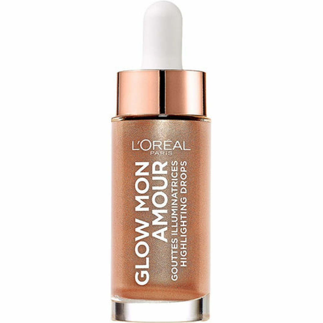 Highlighter droppar som ska ge lyser