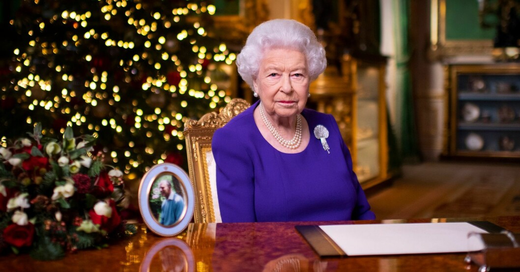 Drottning Elizabeth med sin prins inramad! Drottning Elizabeth