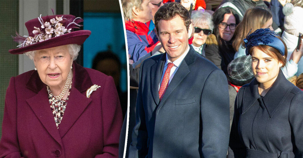 Den brittiska kungafamiljen är mitt i en skimrande babylycka. Drottning Elizabeth och prinsessan Eugenie