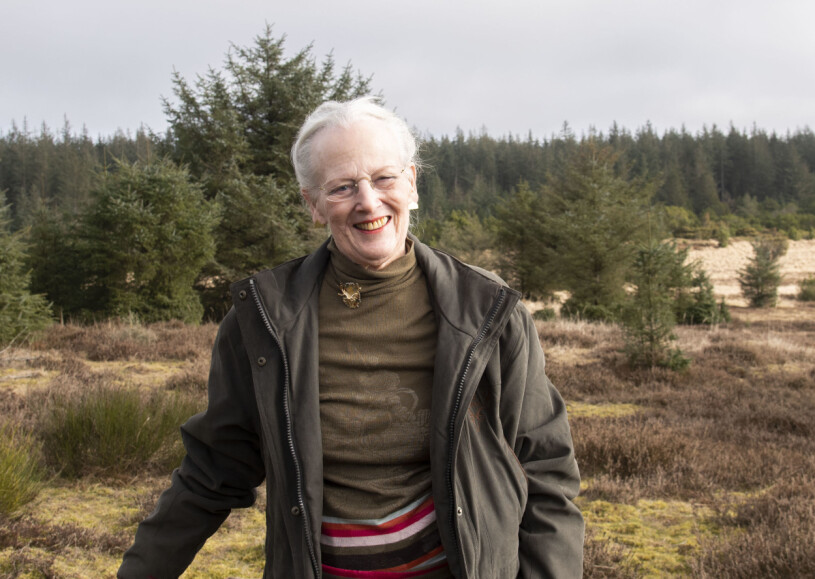 ”Härifrån Trend sänder jag de varmaste vårhälsningar till er alla!” säger drottning Margrethe. Drottning Margrethe Trend