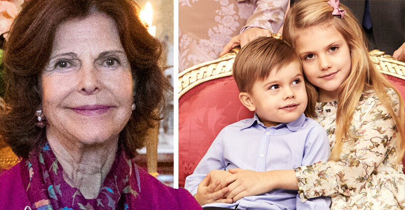 Snart fyller prins Oscar fem och prinsessan Estelle blir nio, men mormor kan inte komma på kalaset. Drottning Silvia Prins Oscar Prinsessan Estelle
