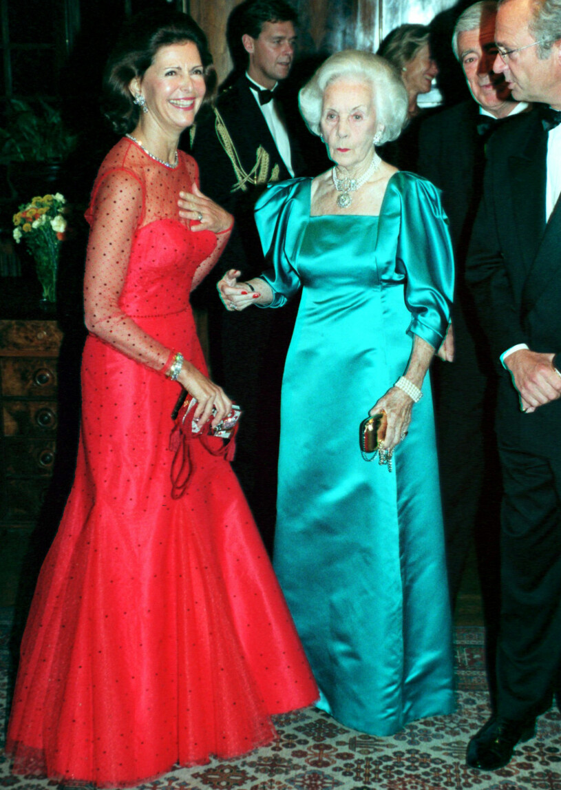 Paljetter och tyll. Kort sagt drottning-glamour! Drottning Silvia Prinsessan Lilian