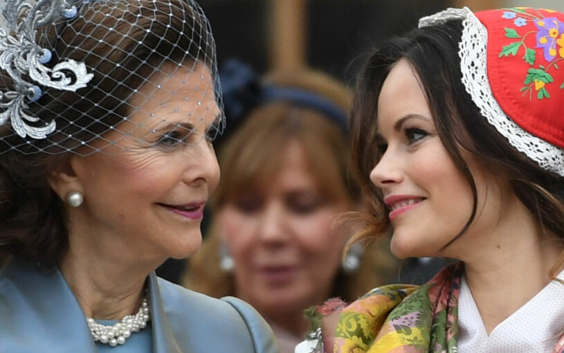 Drottningen och hennes svärdotter. Drottning Silvia Prinsessan Sofia