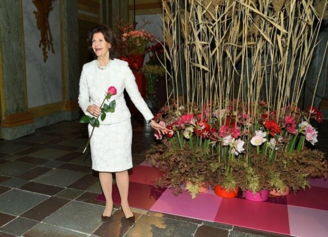 Attendance at the opening of the "Floral Christmas" flower show, Drotningholm Palace, Stockholm, 2016-12-01