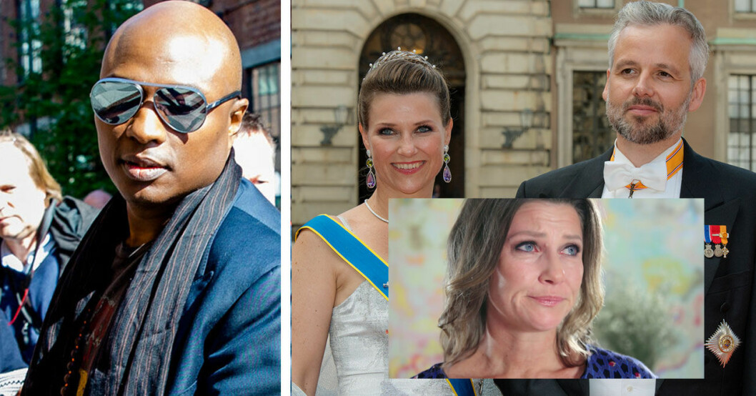 Märtha Louise i tårar efter orden om Ari Behn. Durek Verrett, prinsessan Märtha Louise och Ari Behn