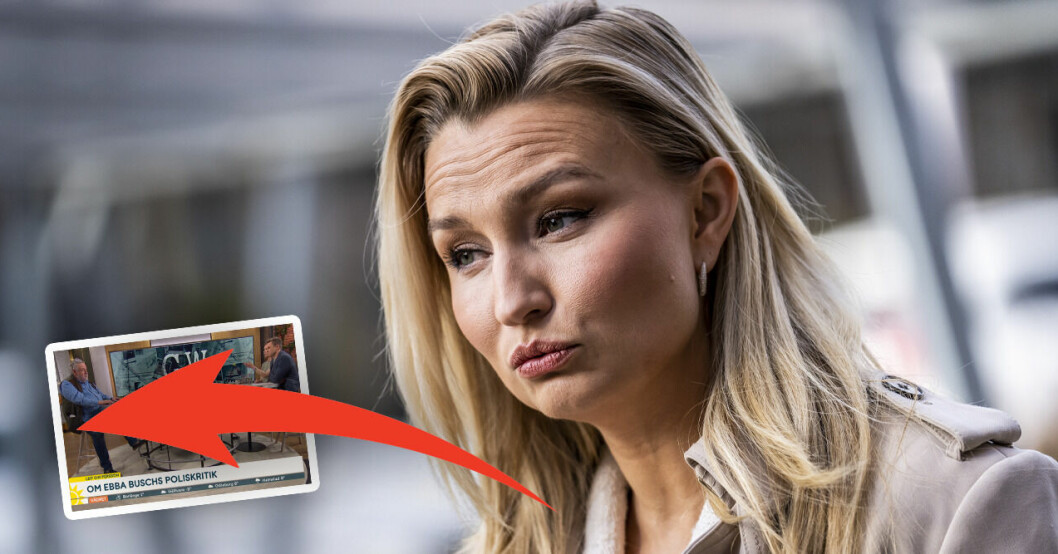Ebba Buschs ilska efter orden i Nyhetsmorgon: "Sorgligt"