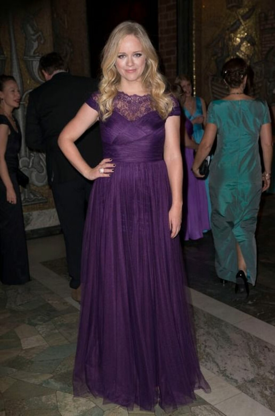 Ebba Kleberg von Sydow på Nobelfesten 2014. Ebba von Sydow