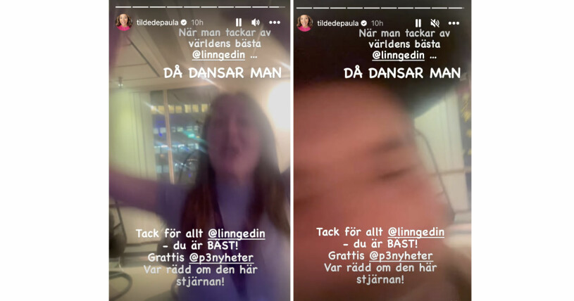 Tilde de Paula säger hej då till sin kollega, som ska ut på nya äventyr. Efter fem-teamet