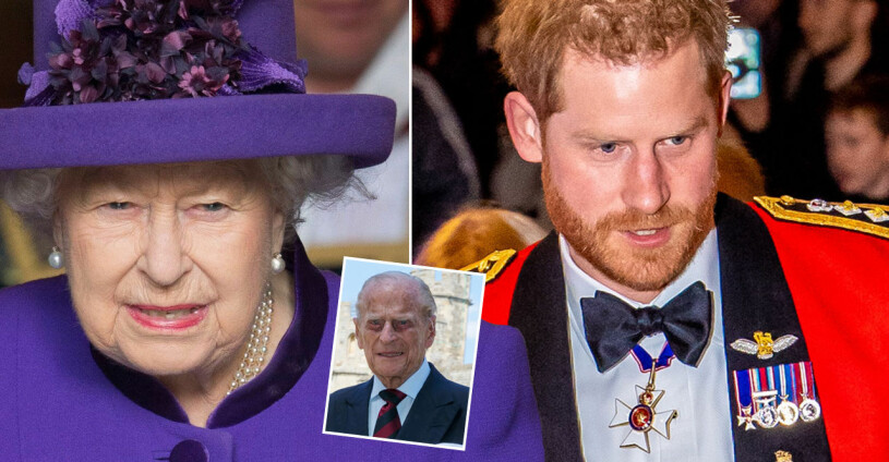 De nya uppgifterna avslöjar paniken i den brittiska kungafamiljen efter prins Philips död den 9 april. Drottning Elizabeth Prins Philip Prins Harry