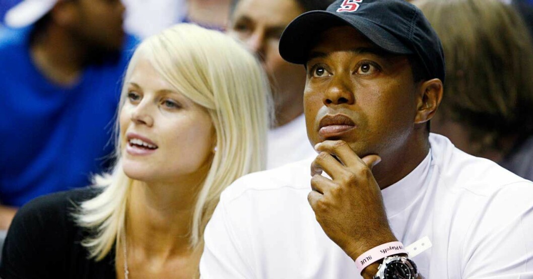 Foto: TT Tiger Woods, Elin Nordgren