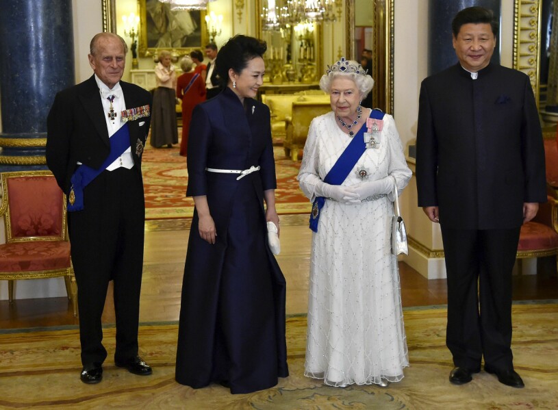 Drottning Elizabeth på statsbesök i Kina 2015