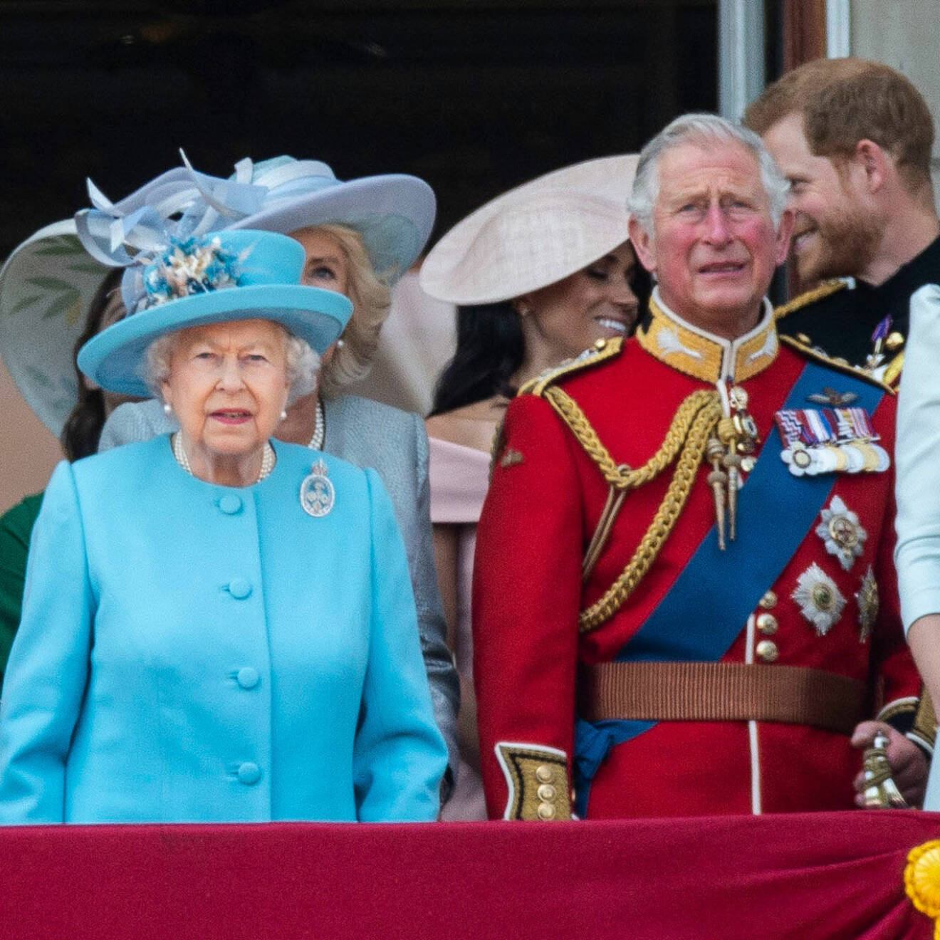 Drottning Elizabeth och prins Charles