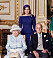 Prinsessan Beatrice med farmor drottning Elizabeth och farfar prins Philip.