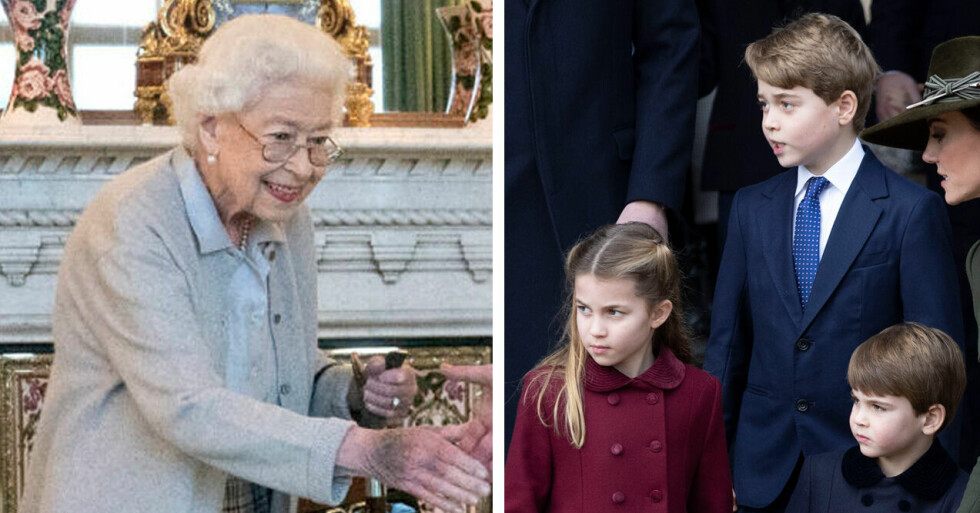 Britterna i tårar: Okända bilden på Elizabeth med barnbarnsbarnen – innan hon dog